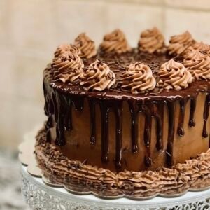Belgian Dark Chocolate Truffle Cake